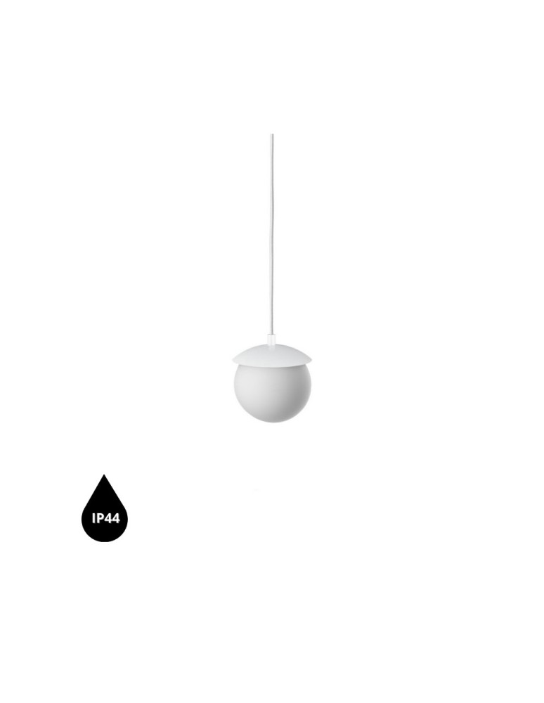 Pendant lamps - UMMO KUUL F white ceiling pendant lamp with increased IP44 waterproofing KLF111PS0 - product kolory-swiatla.pl 1