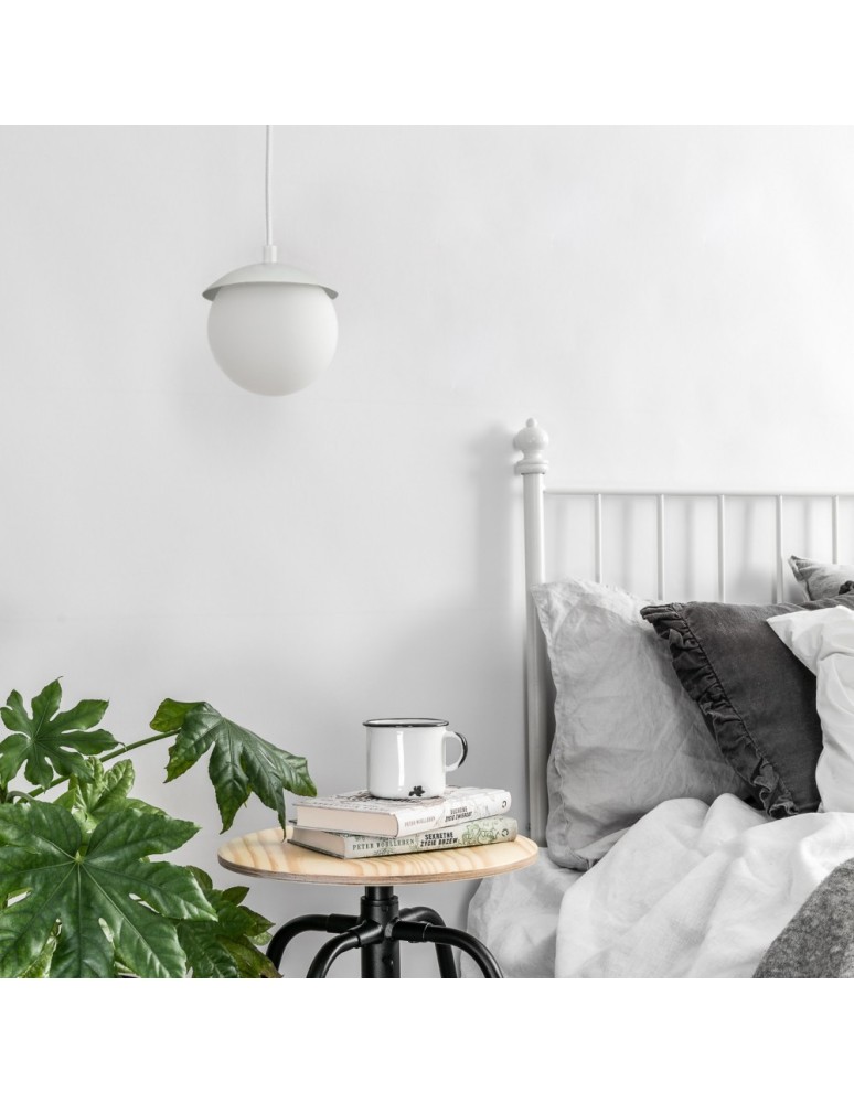 Pendant lamps - UMMO KUUL F white ceiling pendant lamp with increased IP44 waterproofing KLF111PS0 - product kolory-swiatla.pl 3