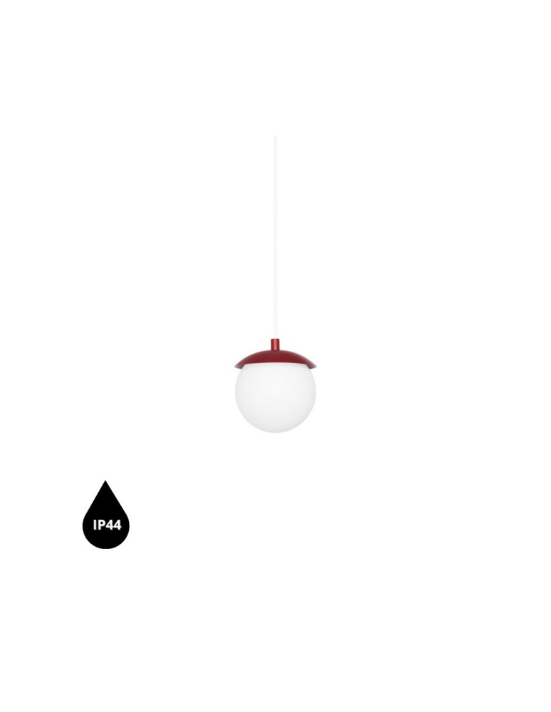 Pendant lamps - UMMO KUUL F burgundy ceiling pendant lamp with IP44 waterproofing KLF141PS0. - product kolory-swiatla.pl 1