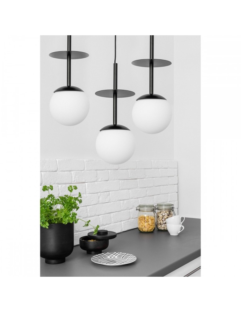 Pendant lamps - UMMO PLAAT A 3L black triple ceiling lamp PLL322P0. - product kolory-swiatla.pl 2