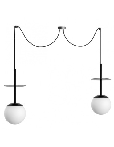 UMMO PLAAT A2 black double ceiling lamp PLM222P2.