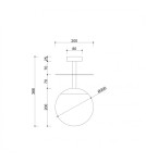 Bathroom ceiling lamps - UMMO PLAAT B black ceiling lamp / plafond with increased IP44 waterproofing PLB120S3 - product 3