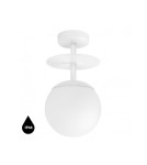 Bathroom ceiling lamps - UMMO PLAAT B white ceiling lamp / plafond with increased IP44 waterproofing PLB110S3 - product 1