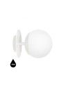 UMMO PLAAT C white wall lamp / wall sconce with increased IP44 waterproofing PLC110S0