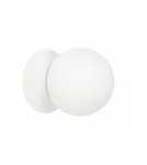 Bathroom wall lamps - UMMO PLAAT C white wall lamp / wall sconce with increased IP44 waterproofing PLC110S0 - product 4
