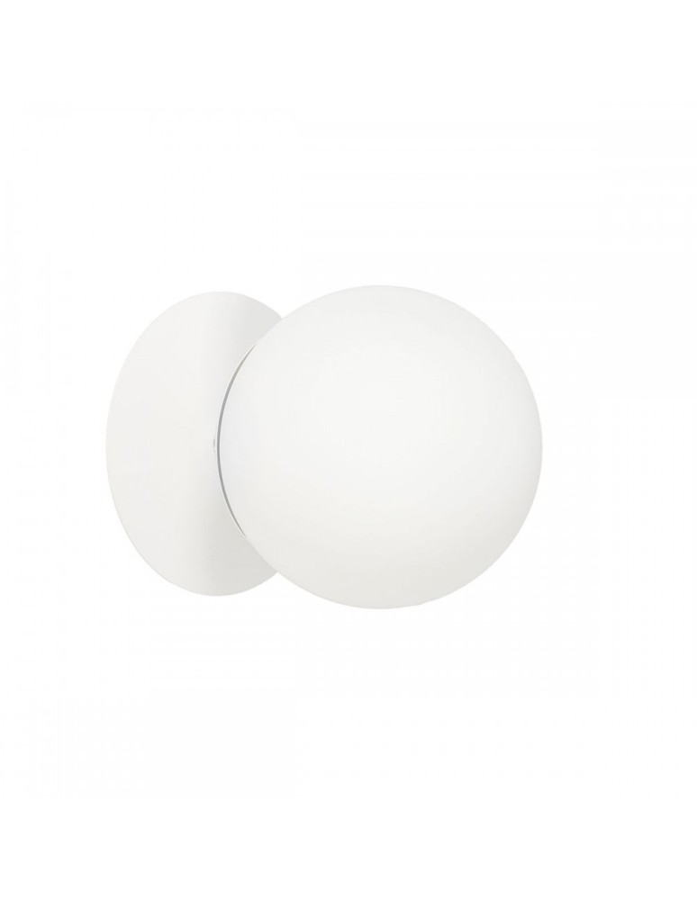 Bathroom wall lamps - UMMO PLAAT C white wall lamp / wall sconce with increased IP44 waterproofing PLC110S0 - product kolory-swiatla.pl 4