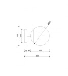 Bathroom wall lamps - UMMO PLAAT C white wall lamp / wall sconce with increased IP44 waterproofing PLC110S0 - product 5