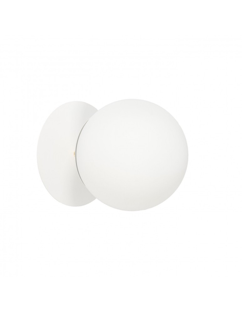 Bathroom wall lamps - UMMO PLAAT C white wall lamp / wall sconce with brass with increased IP44 waterproofing PLC113S0 - product kolory-swiatla.pl 4