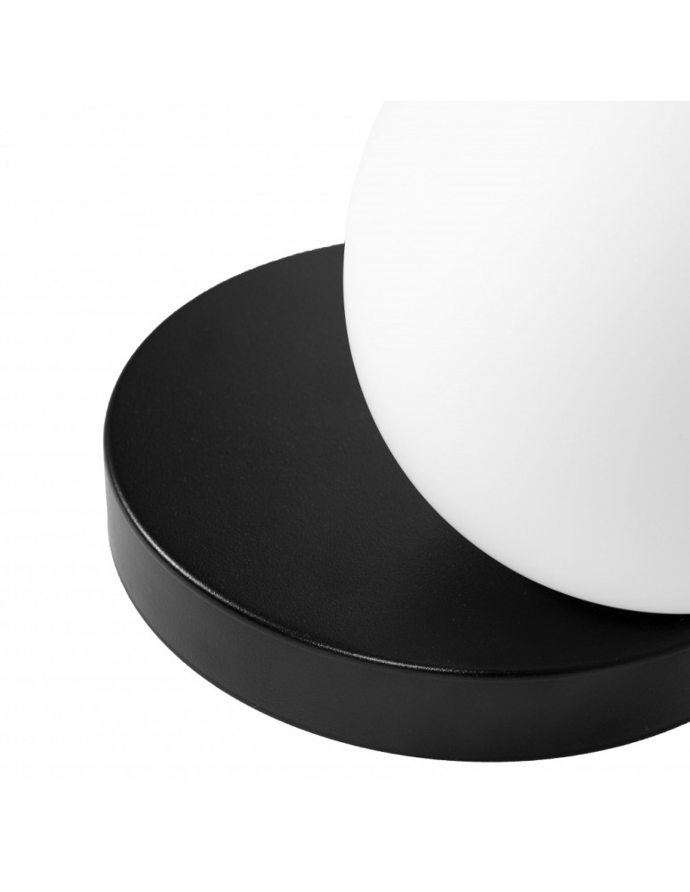 Bathroom wall lamps - UMMO REFA A black wall lamp / wall sconce with increased IP44 waterproofing RFA120S0 - product kolory-swiatla.pl 3