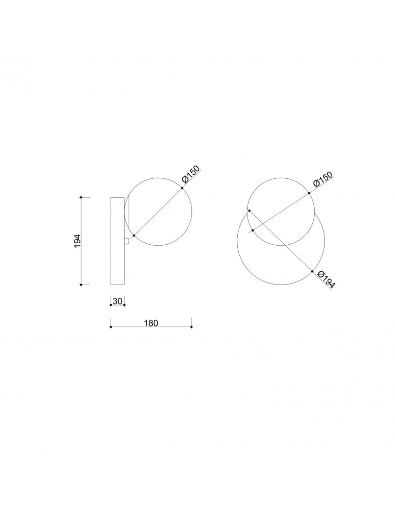 Bathroom wall lamps - UMMO REFA A white wall lamp / wall sconce with increased IP44 waterproofing RFA110S0 - product kolory-swiatla.pl 5