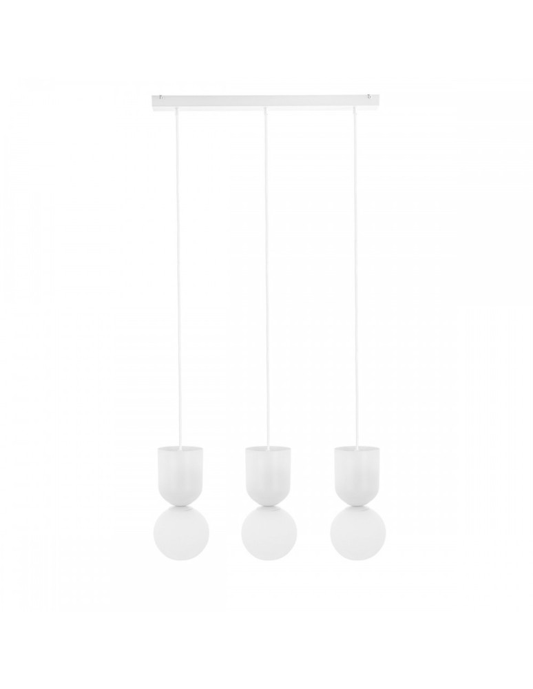 Pendant lamps - UMMO LUOTI 3L white triple ceiling lamp LUL311P0. - product kolory-swiatla.pl 1
