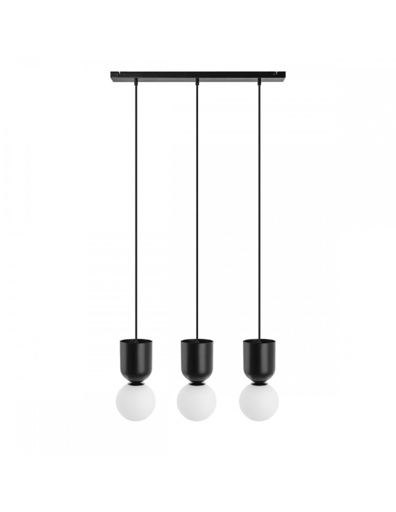 Pendant lamps - UMMO LUOTI 3L black triple pendant lamp LUL322P0 - product kolory-swiatla.pl 1