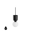 UMMO LUOTI black ceiling pendant lamp with increased IP44 waterproofing LUA122PS0
