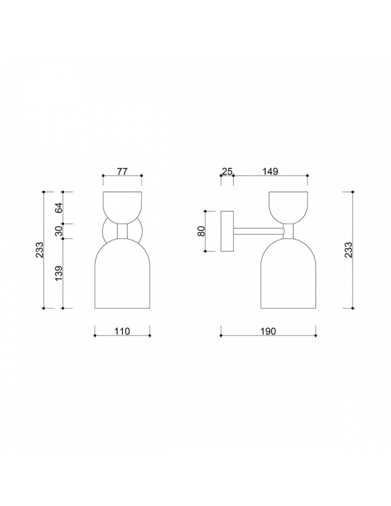 Wall lamps - UMMO SUPURU white wall lamp / wall sconce with brass tube SUK13010 - product kolory-swiatla.pl 4