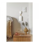 Pendant lamps - UMMO SUPURU white ceiling pendant lamp with brass tube SUA131P0 - product 2