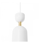 Pendant lamps - UMMO SUPURU white ceiling pendant lamp with brass tube SUA131P0 - product 3