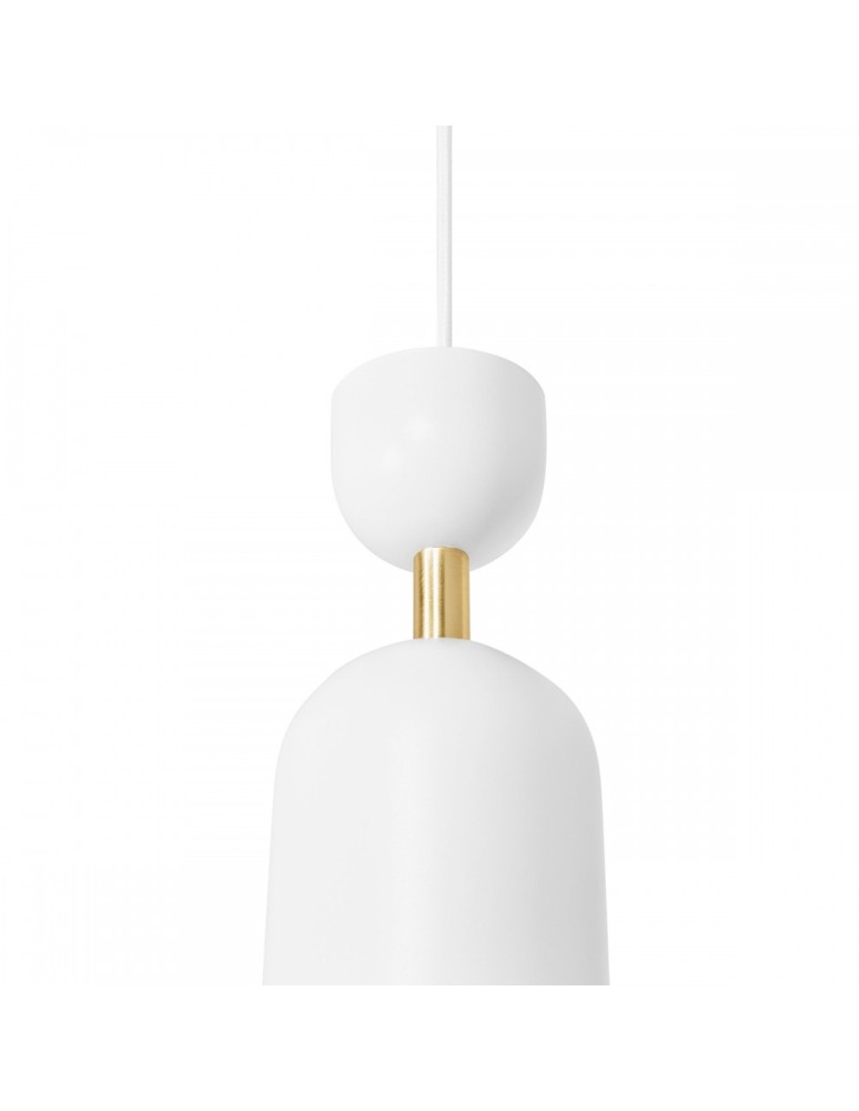 Pendant lamps - UMMO SUPURU white ceiling pendant lamp with brass tube SUA131P0 - product kolory-swiatla.pl 3