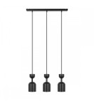 Pendant lamps - UMMO SUPURU 3L black triple ceiling lamp SUL322P0. - product 1