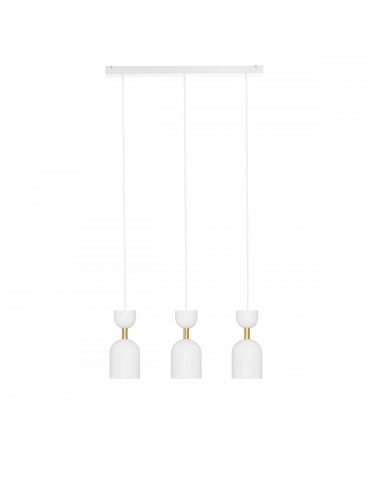 UMMO SUPURU 3L white triple brass ceiling lamp SUL331P0