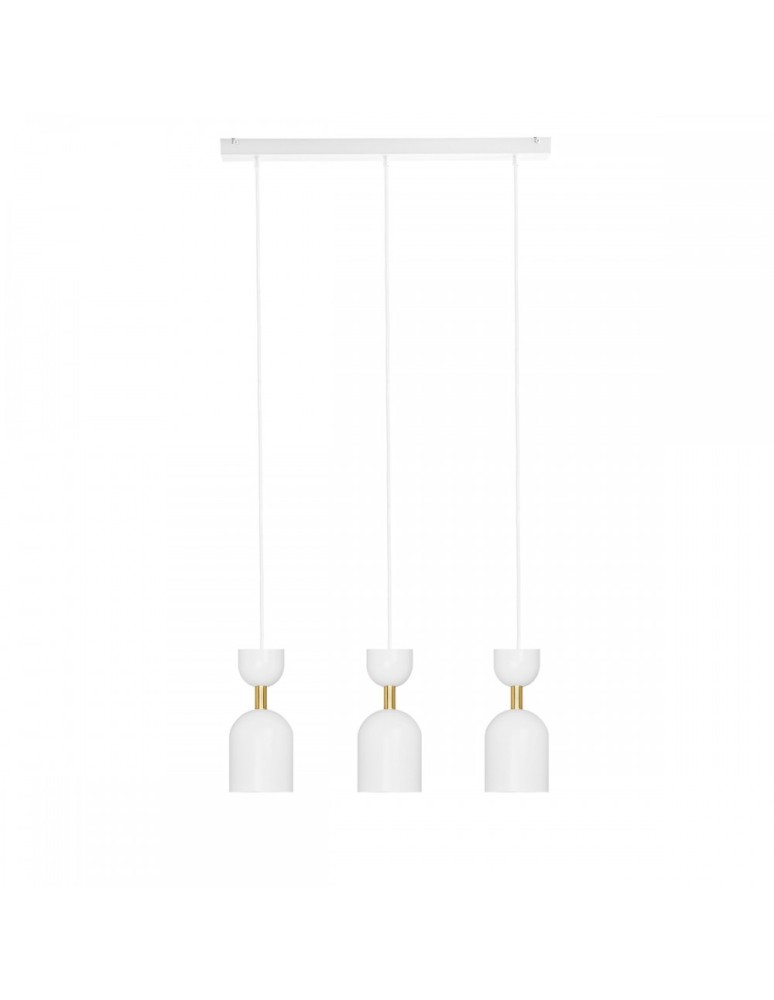 Pendant lamps - UMMO SUPURU 3L white triple brass ceiling lamp SUL331P0 - product kolory-swiatla.pl 1