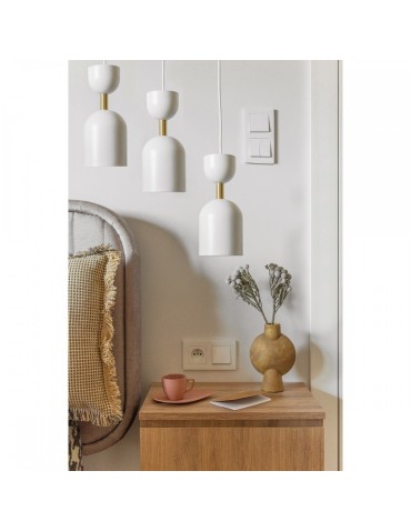 UMMO SUPURU 3L white triple brass ceiling lamp SUL331P0 - product 2