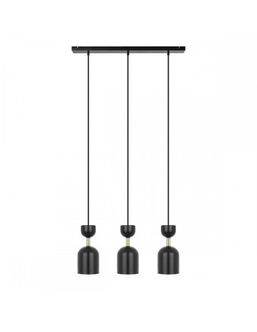 UMMO SUPURU 3L black triple brass ceiling lamp SUL332P0