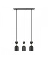 UMMO SUPURU 3L black triple brass ceiling lamp SUL332P0