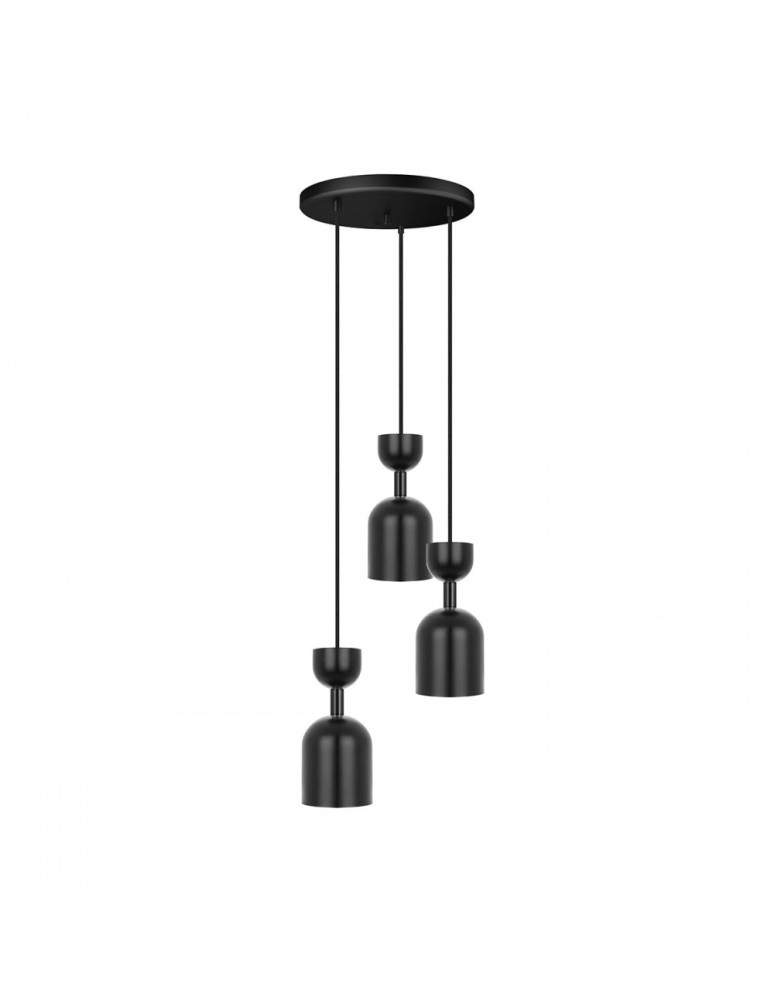 Pendant lamps - UMMO SUPURU 3P black pendant lamp / plafond SUP322P3 - product kolory-swiatla.pl 1