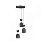 Pendant lamps - UMMO SUPURU 3P black brass pendant / plafond lamp SUP332P3 - product 1