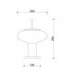 Table lamps - UMMO TORNI ST white table lamp TOS111P1 - product 5