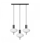 Pendant lamps - UMMO TORNI A 3L black triple ceiling lamp TOL322P0. - product 1