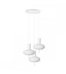 Pendant lamps - UMMO TORNI A 3P white pendant / plafond lamp TOP311P3 - product 1