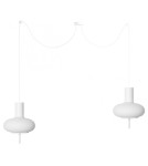 Pendant lamps - UMMO TORNI A2 white double ceiling lamp TOM211P2 - product 1