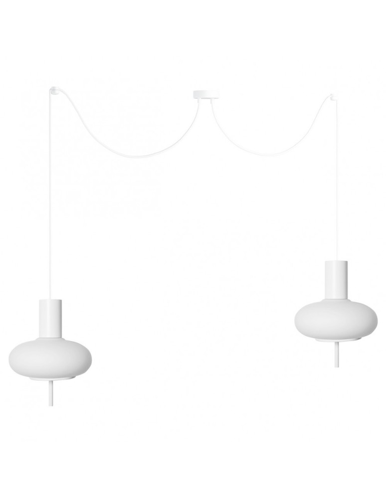 Pendant lamps - UMMO TORNI A2 white double ceiling lamp TOM211P2 - product kolory-swiatla.pl 1