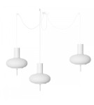 Pendant lamps - UMMO TORNI A3 white triple ceiling lamp TOM311P2 - product 1