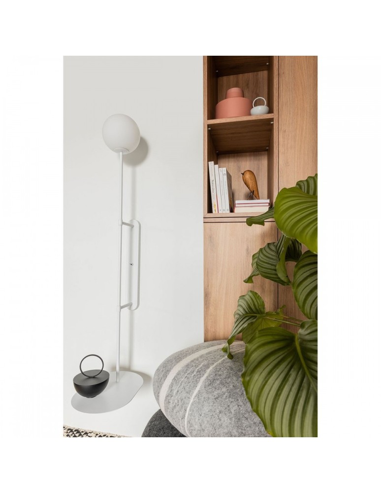 Wall lamps - UMMO TABLO white wall lamp / wall sconce with shelf TAK11001 - product kolory-swiatla.pl 2
