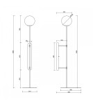 Wall lamps - UMMO TABLO white wall lamp / wall sconce with shelf TAK11001 - product 4