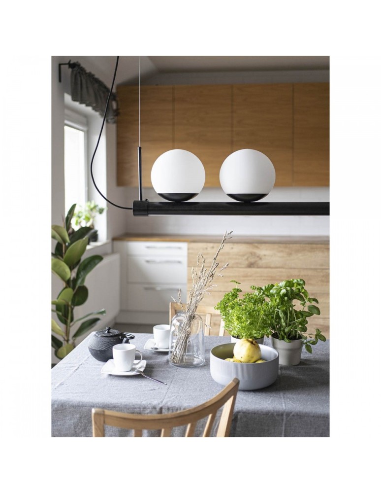 Pendant lamps - UMMO LIGNE black pendant lamp with LED strip LIG222P61 - product kolory-swiatla.pl 2