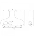 Pendant lamps - UMMO LIGNE black pendant lamp with LED strip LIG222P61 - product 7