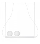 Pendant lamps - UMMO LIGNE white pendant lamp with LED strip LIG211P61 - product 1