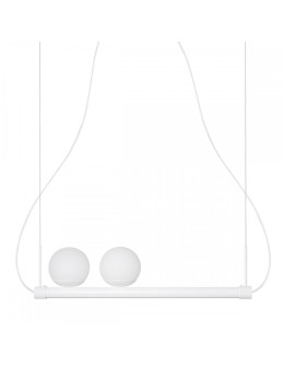 UMMO LIGNE white pendant lamp with LED strip LIG211P61