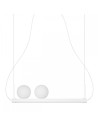 UMMO LIGNE white pendant lamp with LED strip LIG211P61
