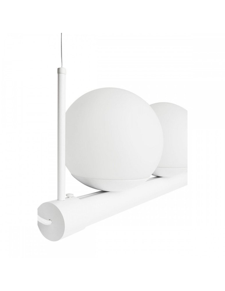 Pendant lamps - UMMO LIGNE white pendant lamp with LED strip LIG211P61 - product kolory-swiatla.pl 2