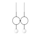 Pendant lamps - UMMO ISUULLA B black double ceiling lamp ISB222P0. - product 1