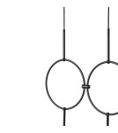 Pendant lamps - UMMO ISUULLA B black double ceiling lamp ISB222P0. - product 2