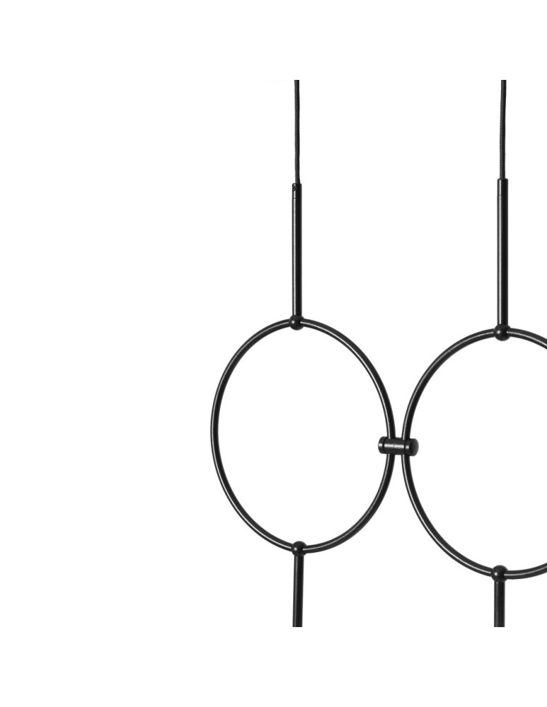 Pendant lamps - UMMO ISUULLA B black double ceiling lamp ISB222P0. - product kolory-swiatla.pl 2
