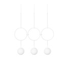Pendant lamps - UMMO ISUULLA C white triple ceiling lamp ISC311P0. - product 1