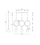 Pendant lamps - UMMO ISUULLA C white triple ceiling lamp ISC311P0. - product 3