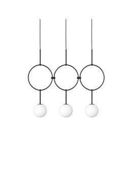 UMMO ISUULLA C czarna potrójna lampa sufitowa ISC322P0