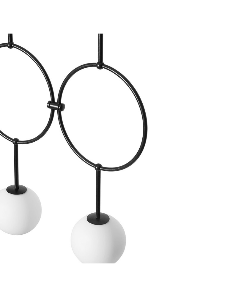 Pendant lamps - UMMO ISUULLA C black triple ceiling lamp ISC322P0. - product kolory-swiatla.pl 3